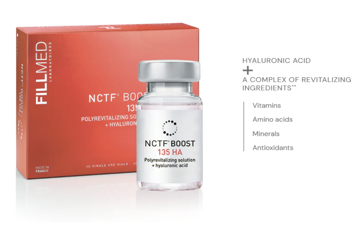 An image showcasing NCTF Boost product the perfect complement to Bionutriglow rejuvenation treatment for enhanced skin revitalization and radiance